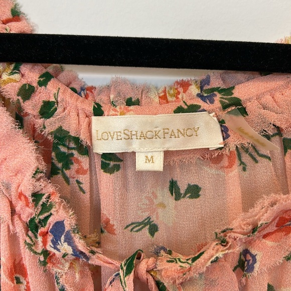 LoveShackFancy  Popover Dress Color: Sunset Pink - Picture 5 of 9